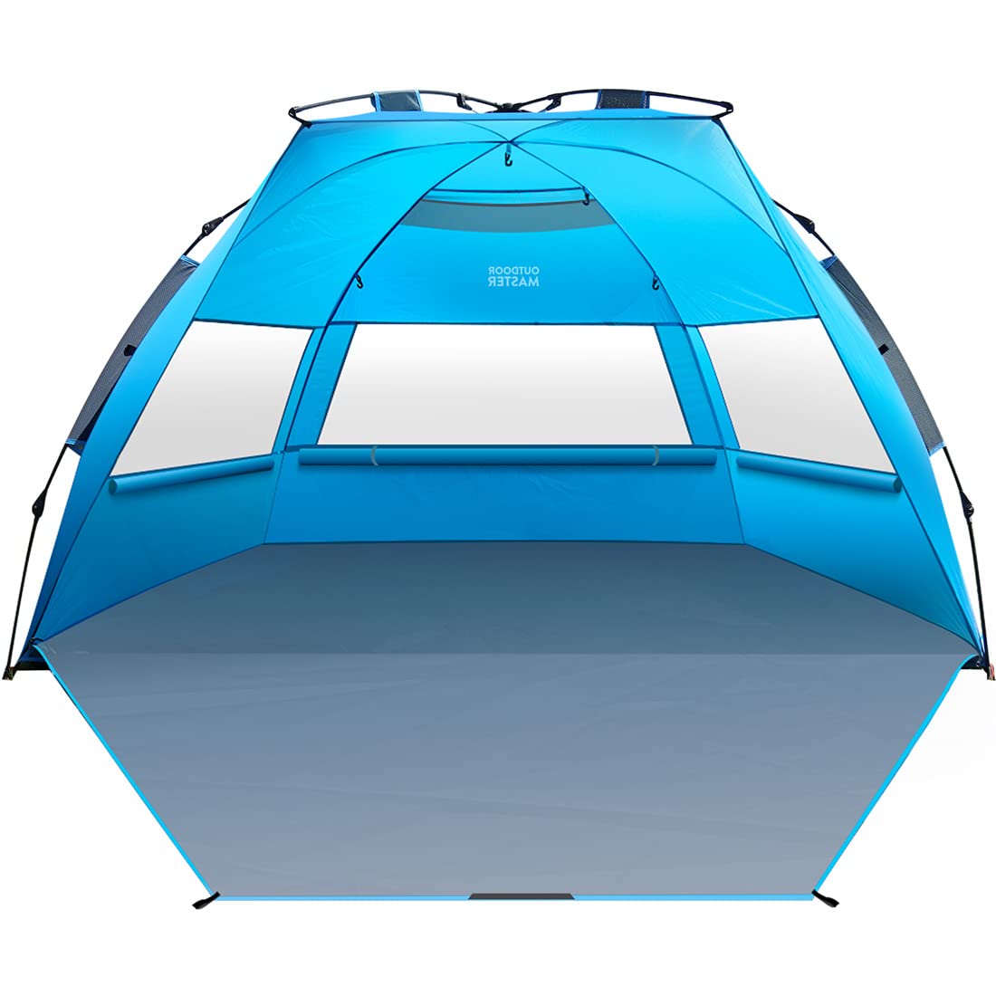 OutdoorMaster Pop Up Beach Tent for 4 Person - Easy Setup and Portable Beach Shade Sun Shelter Canopy with UPF 50+ UV Protection Removable Skylight...