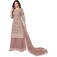 Wedding Reception Wear Indian Pakistani Designer Sharara Plazzo Dupatta Suits Sewn Shalwar Kameez Pant Dress