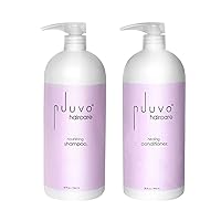 Haircare Shampoo & Conditioner Set – 64oz, Sulfate-free Shampoo & Conditioner, Plant Derived Cleanser & Hydrating Conditioner, Rebuilds Damaged Hair, Suitable for all Hair Types