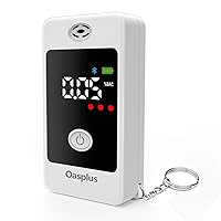 Breathalyzer Alcohol Breathalyzer Tester Professional-Grade Accuracy Portable Breathalyzers Personal Breathalizers with Keychain Wireless Connectivity for Home or Party Use