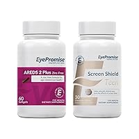 EyePromise Areds 2 Plus with No Zinc and Screen Shield Teen Chewable Eye Vitamins