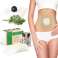Self Adhesive Mugwort Belly Patch for Men and Women with Natural Plant Extracts，Easy to Apply Belly Stickers with Rapid Absorption-Comfortable and Safe-60Pcs