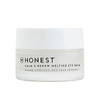Honest Beauty Calm + Renew Anti-Aging Melting Eye Balm for Sensitive + Dry Skin | Shea Butter, Argan Oil, + Aloe | EWG Verified, Vegan + Cruelty Free | .5 fl oz