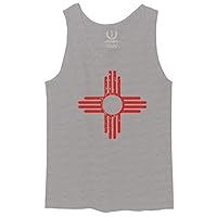 New Mexico Zia Sun Symbol Vintage State Flag Men's Tank Top