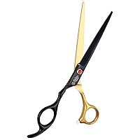 Ethnic Choice Professional Hair Scissors 6.5” Hair Cutting Scissors, Barber Scissors for Men and Women Black and Gold