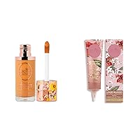 Rachel Couture Liquid Foundation & Blush Bundle | Vegan & Cruelty-Free | Infused with Arnica & Hibiscus Extract – Caramel & Sunset