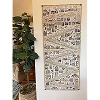 Art History Masterpieces Timeline Poster (55 inches tall x 24) Hand Drawn 5000 years of Masterpieces of Art, Architecture, & Sculpture with World History (2nd Edition with subtle color fields)