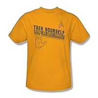 Star Trek - Mens Trek Yourself T-Shirt in Gold
