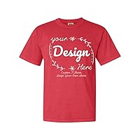 INK STITCH Custom Design Your Own Unisex 1717 Comfort Colors Garment Dyed Personalized Printing T-Shirts