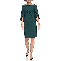 DKNY Women's Wear to Work Sheath Dress Open Sleeve