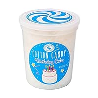 Birthday Cake Gourmet Flavored Cotton Candy – Unique Idea for Holidays, Birthdays, Gag Gifts, Party Favors