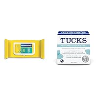 Preparation H Hemorrhoid Flushable Wipes & Tucks Medicated Cooling Pads, 100 Count – Pads with Witch Hazel, Cleanses Sensitive Areas, Protects from Irritation, Hemorrhoid Treatment