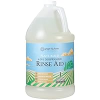 Ginger Lily Farms Botanicals Plant-Based 4-In-1 Dishwasher Rinse Aid, 100% Vegan & Cruelty-Free, Fragrance-Free, 1 Gallon (128 fl oz) Refill, 128.00 Fl Oz (Pack of 1)