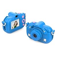 Andoer Children's Photo Camera, 1080P 12MP Photo Camera for Children, Camera Photos Children 2.0 Inch Screen, Selfie Camera for Christmas Birthday for Children Ages 3-12, Blue