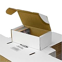 BCW 400 Count Trading Card Storage Box - 10 Pack | Cardboard Organizer for Baseball, Basketball, Football Cards, MTG, Yu-Gi-Oh, Pokemon | Card Game Storage & Protection | Card Storage Box