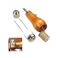 Sewing Equipment Sewing Awl Kit Leather Hand Stitcher Sewing Thread Needles Awl Tool for Bags Belt
