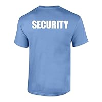 Security Short Sleeve T-Shirt Printed On Both Sides Police Patrol Mall Event Staff Uniform Concert Stadium Game-Carolina-Large