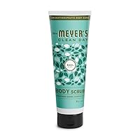 MRS. MEYER'S CLEAN DAY Exfoliating Body Scrub, Sugar Scrub that Leaves Skin Feeling Hydrated & Fresh, Made with Essential Oils, Basil, 8 oz