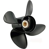 Rareelectrical New Aluminum Propeller Compatible with Honda Bf40 13 Spline 40 40-60 Hp for Years 1995-2021 by Part Number 3313-111-11 Diameter 11.1 Pitch 11 Blades 4 Spline Tooth 13 Right Hand
