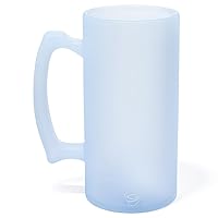 Silipint: Beer Stein: 28oz - Icicle - Silicone Handled Beer Mug, Unbreakable, Hot/Cold Drinks, Dishwasher-Microwave-Freezer-Oven Safe