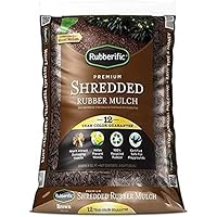 0.8 cu ft Shredded Rubber Mulch (Brown)