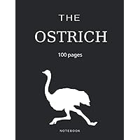 Notebook: ostrich collar black lines: glossy paperback size: 8.5 * 11 inches.: Perfect for taking notes, writing down ideas and thoughts. For gel ink pen or pencil. Tuu suit everyone