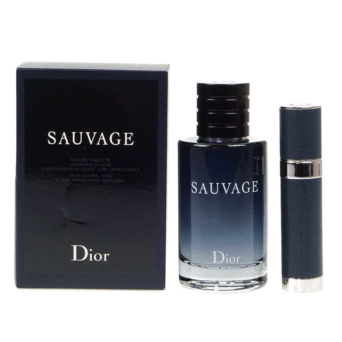 Dior Dior sauvage 2 pcs set: 3.4 edt sp + 10ml edt s, 3.4 Fl Oz