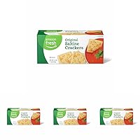 Amazon Fresh, Original Saltine Crackers, 16 Oz (Previously Happy Belly, Packaging May Vary) (Pack of 4)