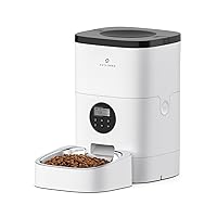 Automatic Cat Feeder, Automatic Cat Food Dispenser with Timer Interactive Voice Recorder, Auto Cat Feeder with 1-4 Meals Control Dry Food