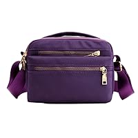 Multi Layer Nylon Waterproof Shoulder Bag Crossbody Bag Multifunctional Women's Handbag Casual Cloth Bag 2024