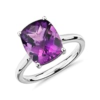 Choose Your Color Gemstone 925 Sterling Silver Cocktail Ring Beautiful Chakra Healing Birthstone Statement Casual Jewelry Perfect for Daily Wear for Men and Women Rings US Size 4 To 13