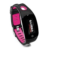Go-Tcha Evolve LED-Touch Wristband Watch for Pokemon Go with Auto Catch and Auto Spin - Black/Pink