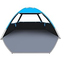 Beach Tent Sun Shelter for 3/4-5/6-7/8-10 Person, UPF 50+ UV Protection Beach Canopy, Lightweight and Easy Setup Cabana, Portable Beach Shade Tent