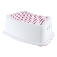 Toilet Stool Squat Adult, Ergonomic and Stable Squatting Stools, Firm and Non-Slip, Long-Lasting and Durable, Heavy Duty Potty Stool for Adults, Seniors, and Kids (Pink)