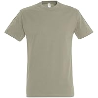 SOLS Mens Imperial Heavyweight Short Sleeve T-Shirt (XL) (Khaki)