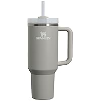 Stanley Quencher H2.0 FlowState Stainless Steel Rotating Vacuum Insulated Tumbler with Lid and Straw for Water, Iced Tea or Coffee, Smoothie and More, Ash, 30oz