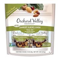 ORCHARD VALLEY HARVEST Cranberry Almond Cashew Trail Mix-1 oz (8 Pack)