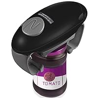 Higher Torque and One Touch Electric Jar Opener Easy Remove Almost Size Lid with Auto-Off, Powerful Bottle Opener for Arthritic Hands, Automatic Jar Opener for Weak Hands and Seniors (Black)