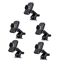BESTOYARD 5pcs Car Phone Holder Phone Accessories Cell Phone Stand Suction Cup Phone Stand Cars Mobile Phone Holders for car Center Console Phone Bracket rotatable abs Navigation Bracket