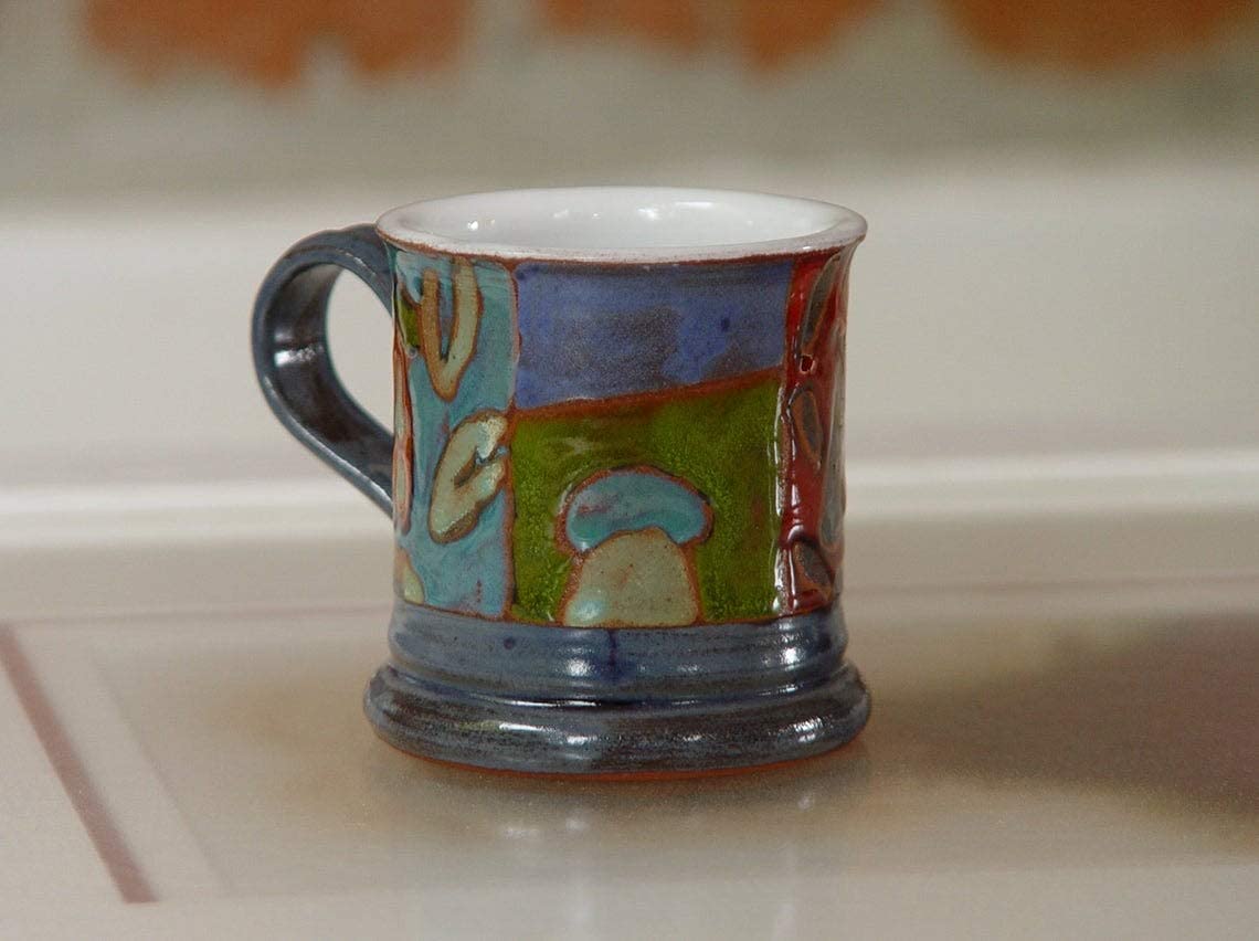Coffee Mug - Handmade Colorful Ceramic Mug - Espresso Cup - Demitasse Cup - Teacup - Ceramics and Pottery - Danko Pottery