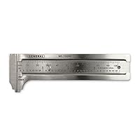 General Tools 132ME 3-Inch English and Metric Pocket Sliding Bar Caliper