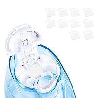 Aaronmichael Multifubrick Silicone Refills Accessories Compatible with Navage Salt Water Pods Nasal Care Treatment, Replacement Accessory,Save Salt Clips, Simple Operation (White)