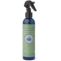 Nantucket Spider Extra Strength Tick Repellent Spray - 8 fl oz | Deet Free, Natural Tick Repellent for People | Made in The USA with 100% Organic Essential Oils