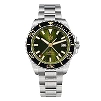 San Martin SN0136 Enamel Dial NH34 Stainless Steel Diver GMT Watch Automatic Mechanical Sapphire Luxury Men Watches