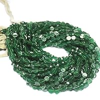 1 Strand Jade Coin Smooth 14'' Long Strand Gemstone Beads, Jewelry Supplies for Jewelry Making, Bulk Beads, for Meditation Jewellery Gemstone Size 7mm to 8mm