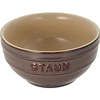 Staub Vintage Colors 40511-862 Bowl, Antique Gray, 5.5 inches (14 cm), Ceramic Bowl, Microwave Safe