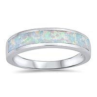 CHOOSE YOUR COLOR Sterling Silver Wedding Ring
