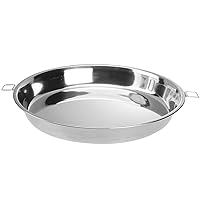BESTOYARD 1pc Plate Roasting Tray Kitchen Dish Cooking Pan Serving Tray Round Nonstick Frying Pan Round Dish Platter Grill Tools Light Frying Pan Canning Rack Oval Food Stainless Steel Metal