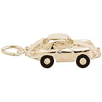 Rembrandt Charms Sports Car Charm, 10K Yellow Gold