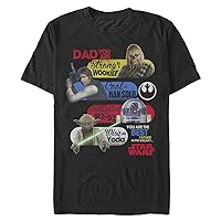 STAR WARS Big & Tall Galaxy Dad Color Men's Tops Short Sleeve Tee Shirt